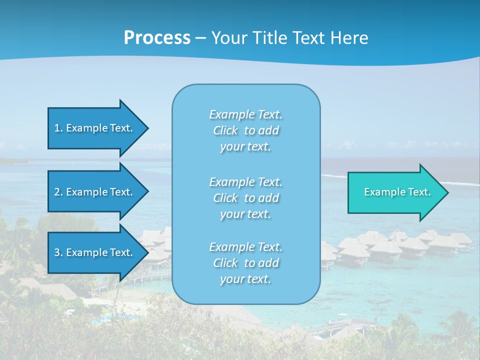 Turquoise Idyllic Lagoon PowerPoint Template