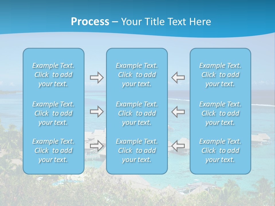 Turquoise Idyllic Lagoon PowerPoint Template