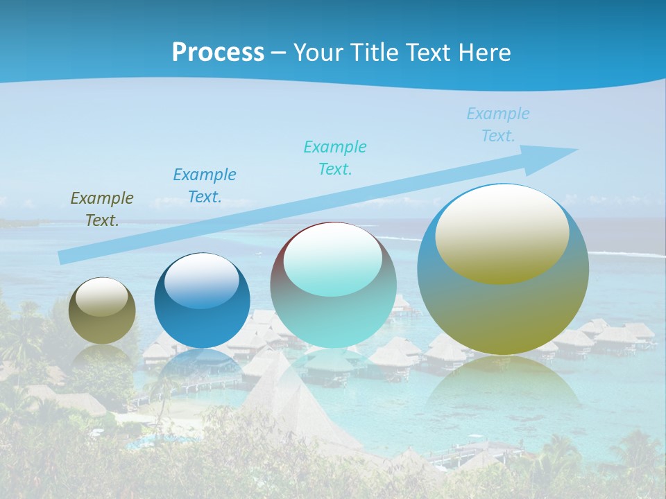 Turquoise Idyllic Lagoon PowerPoint Template