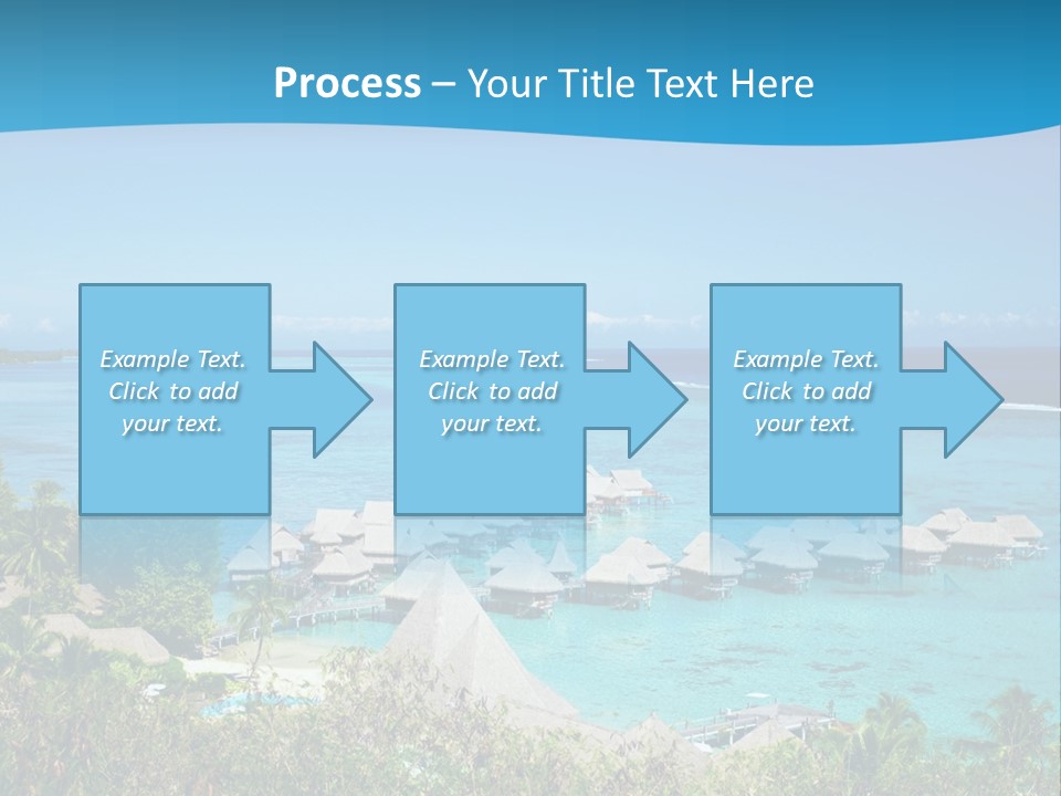 Turquoise Idyllic Lagoon PowerPoint Template