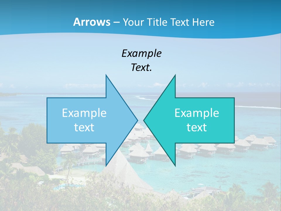 Turquoise Idyllic Lagoon PowerPoint Template
