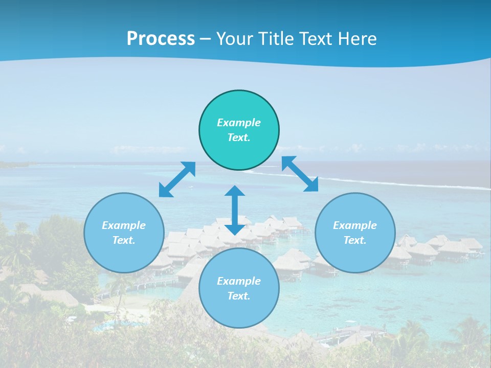 Turquoise Idyllic Lagoon PowerPoint Template