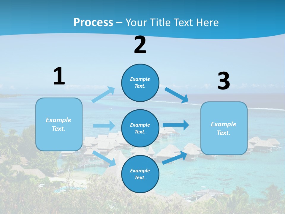 Turquoise Idyllic Lagoon PowerPoint Template