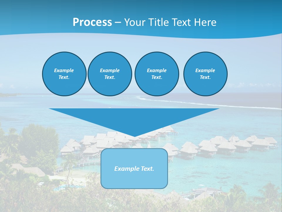 Turquoise Idyllic Lagoon PowerPoint Template