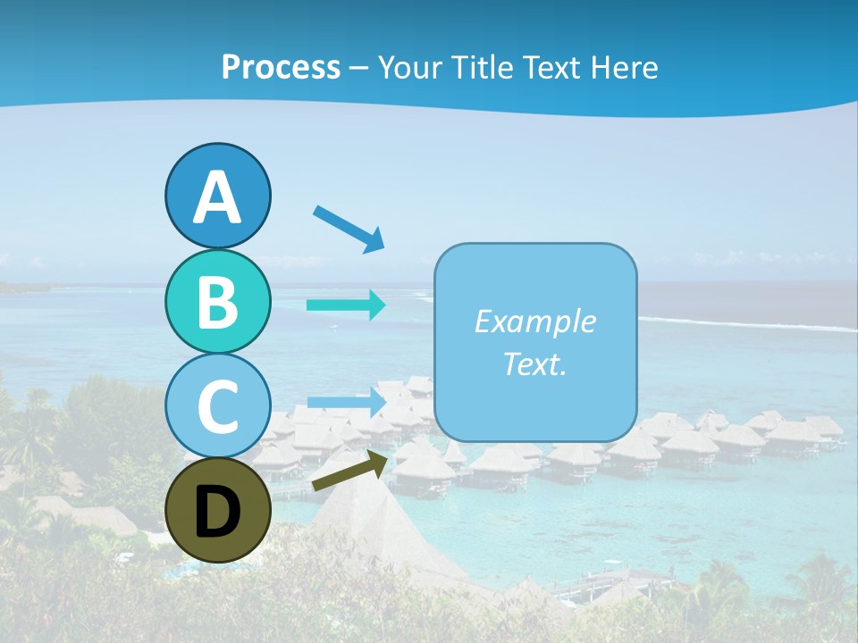 Turquoise Idyllic Lagoon PowerPoint Template