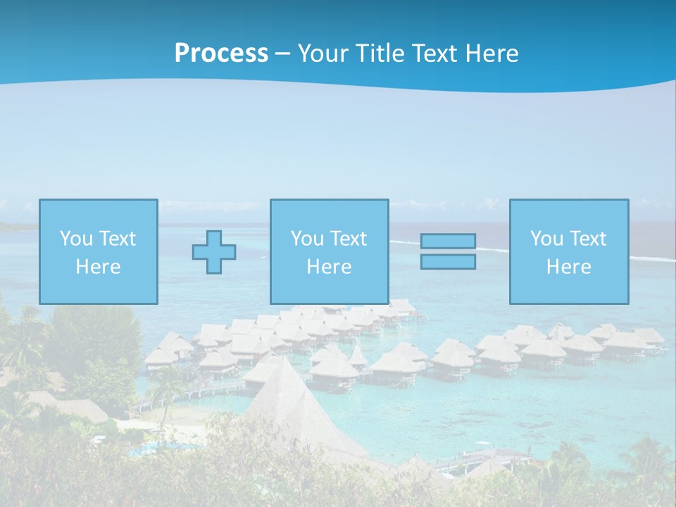 Turquoise Idyllic Lagoon PowerPoint Template