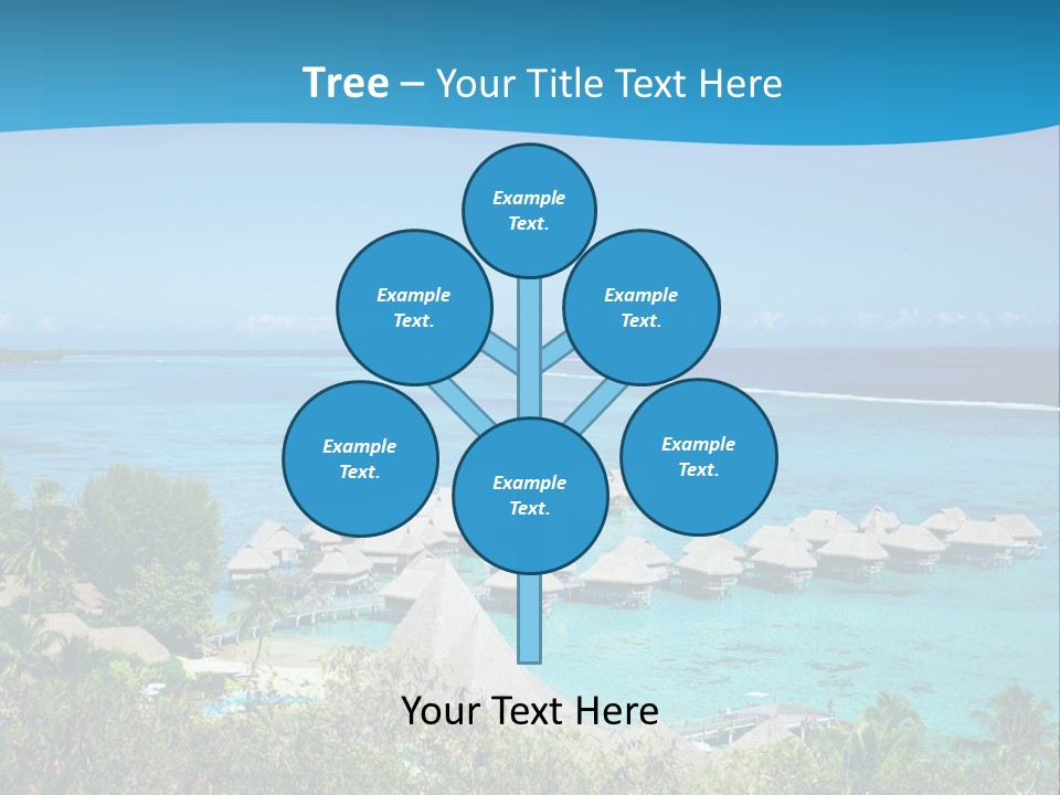 Turquoise Idyllic Lagoon PowerPoint Template
