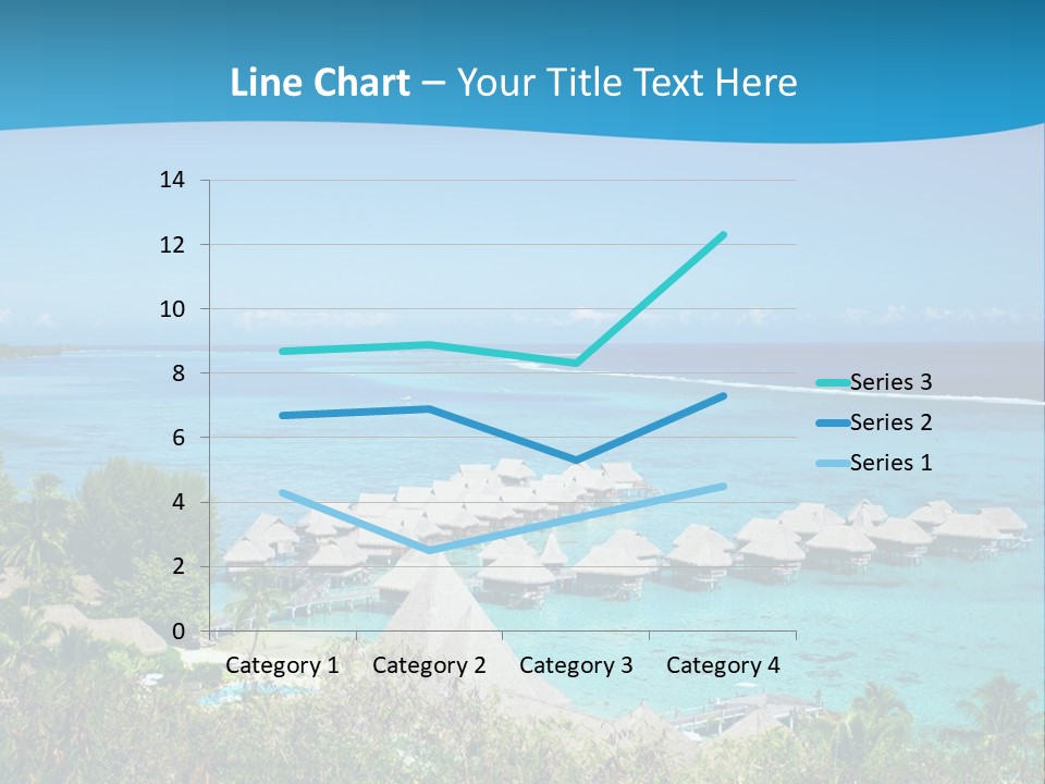 Turquoise Idyllic Lagoon PowerPoint Template