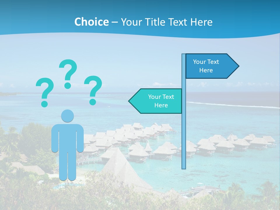 Turquoise Idyllic Lagoon PowerPoint Template