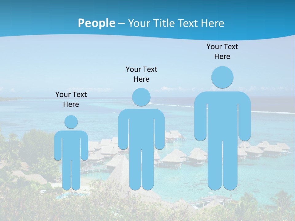 Turquoise Idyllic Lagoon PowerPoint Template