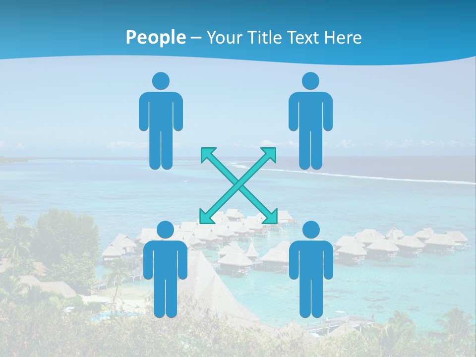 Turquoise Idyllic Lagoon PowerPoint Template