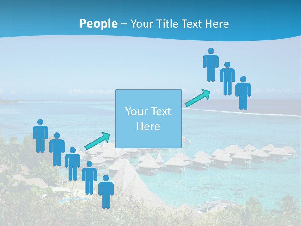 Turquoise Idyllic Lagoon PowerPoint Template