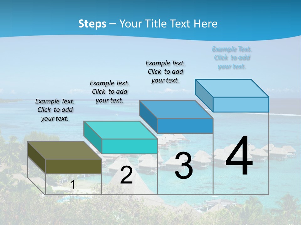Turquoise Idyllic Lagoon PowerPoint Template
