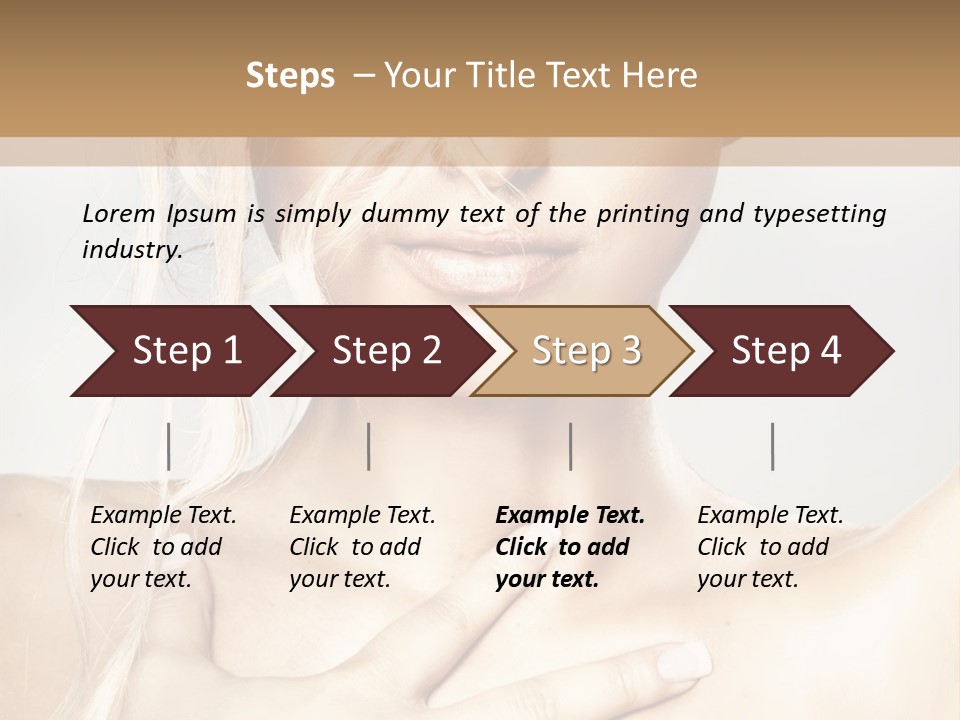 Fresh Skin Lips PowerPoint Template