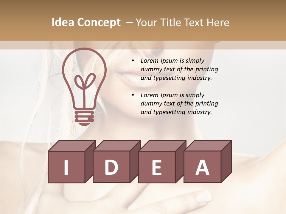 Fresh Skin Lips PowerPoint Template