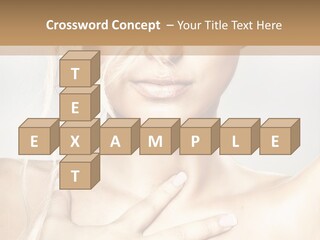 Fresh Skin Lips PowerPoint Template