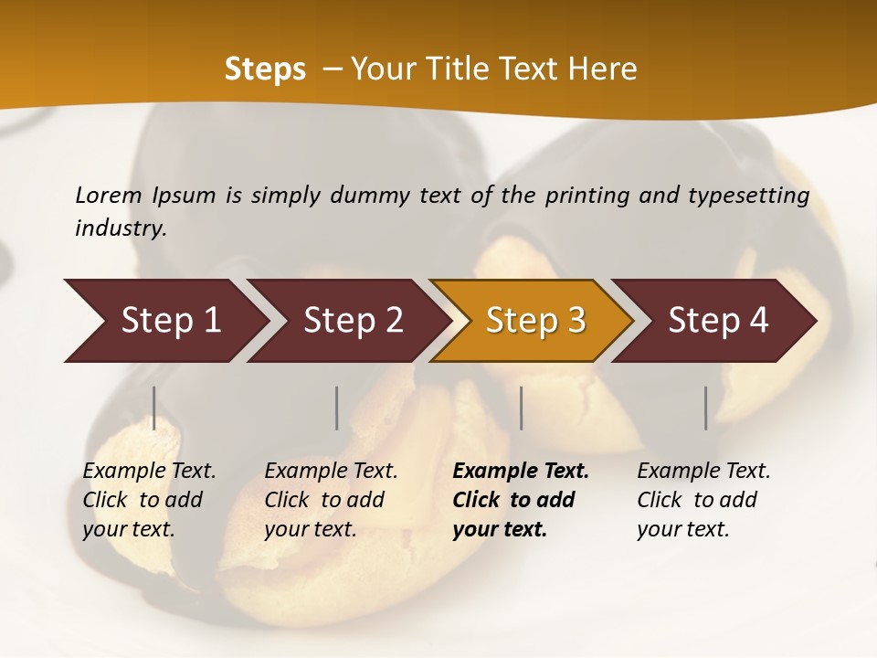 Creamy Sauce Food PowerPoint Template