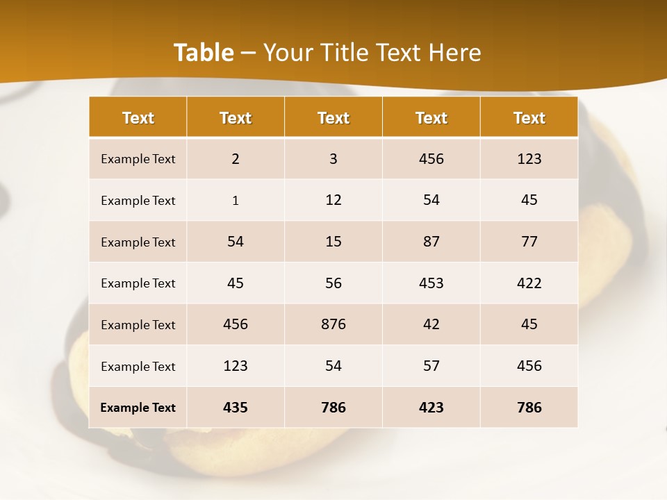 Creamy Sauce Food PowerPoint Template