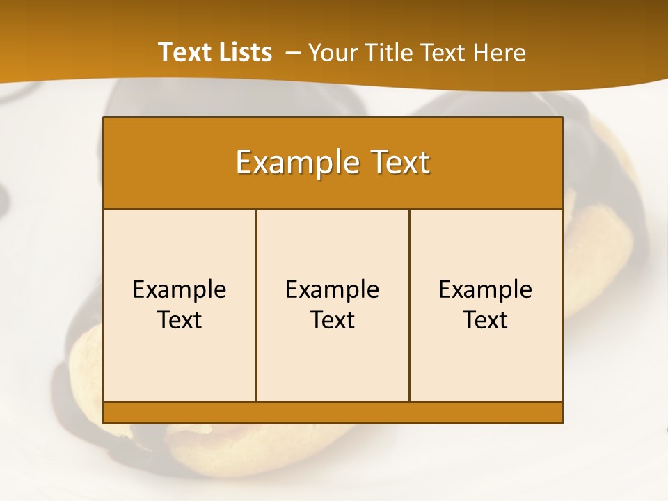 Creamy Sauce Food PowerPoint Template