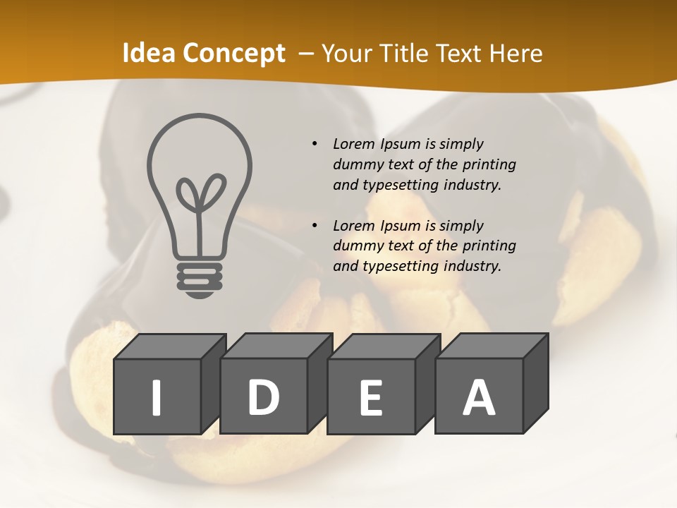 Creamy Sauce Food PowerPoint Template