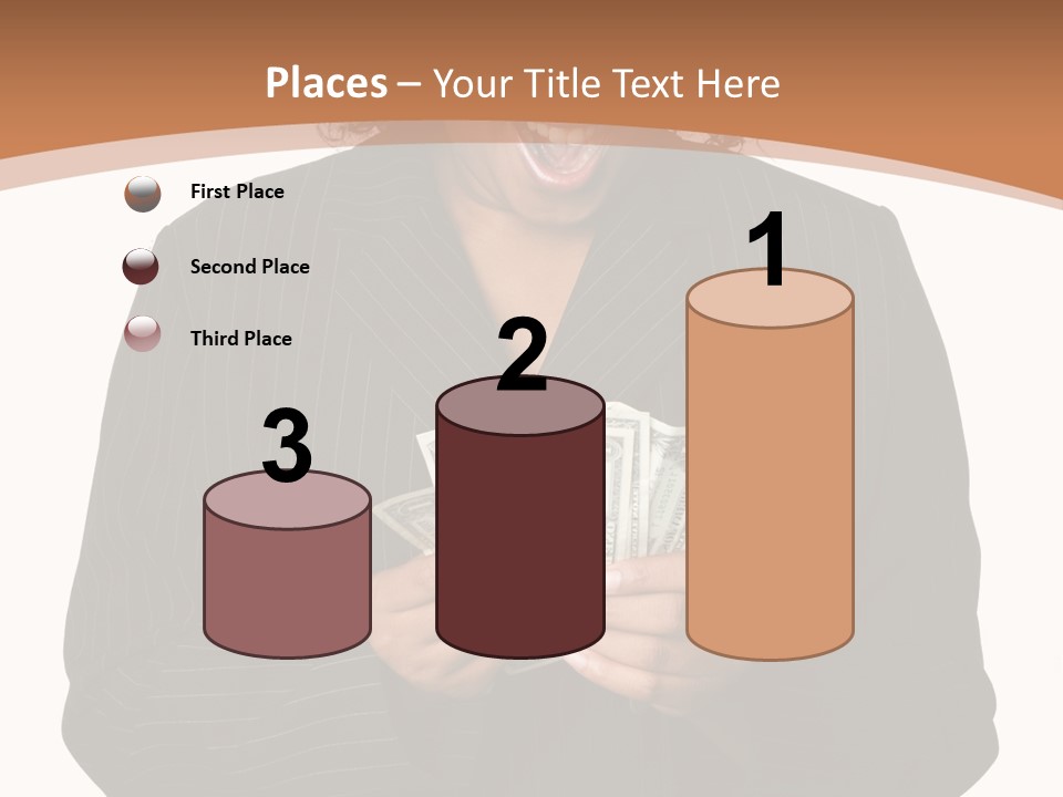 Surprised Pretty American PowerPoint Template