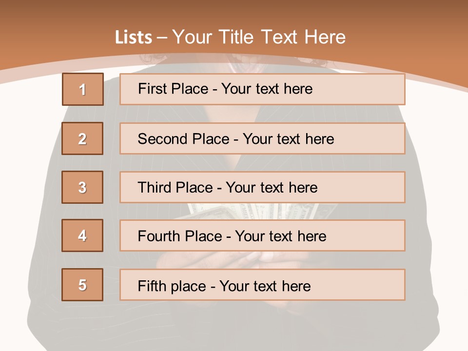 Surprised Pretty American PowerPoint Template