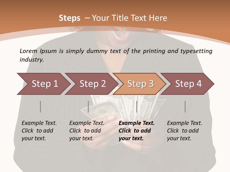 Surprised Pretty American PowerPoint Template