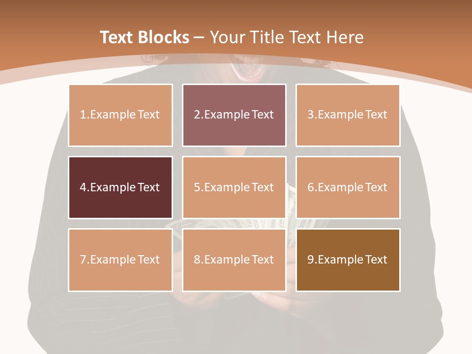 Surprised Pretty American PowerPoint Template