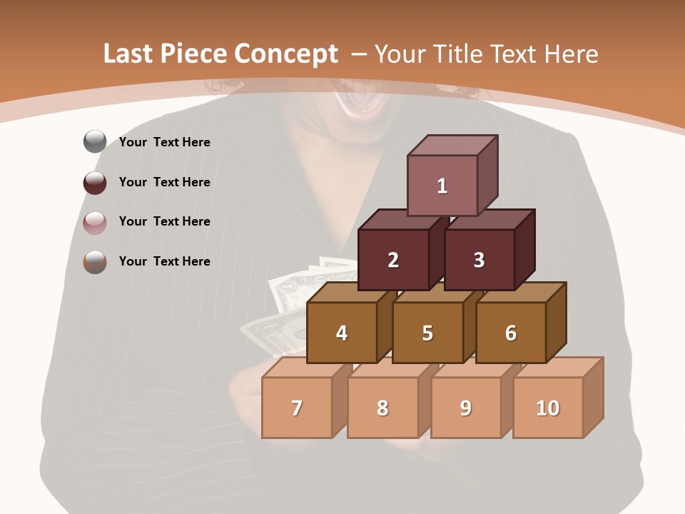 Surprised Pretty American PowerPoint Template