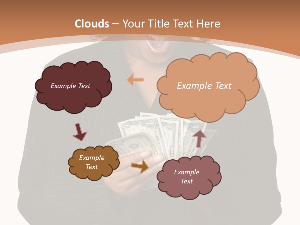 Surprised Pretty American PowerPoint Template