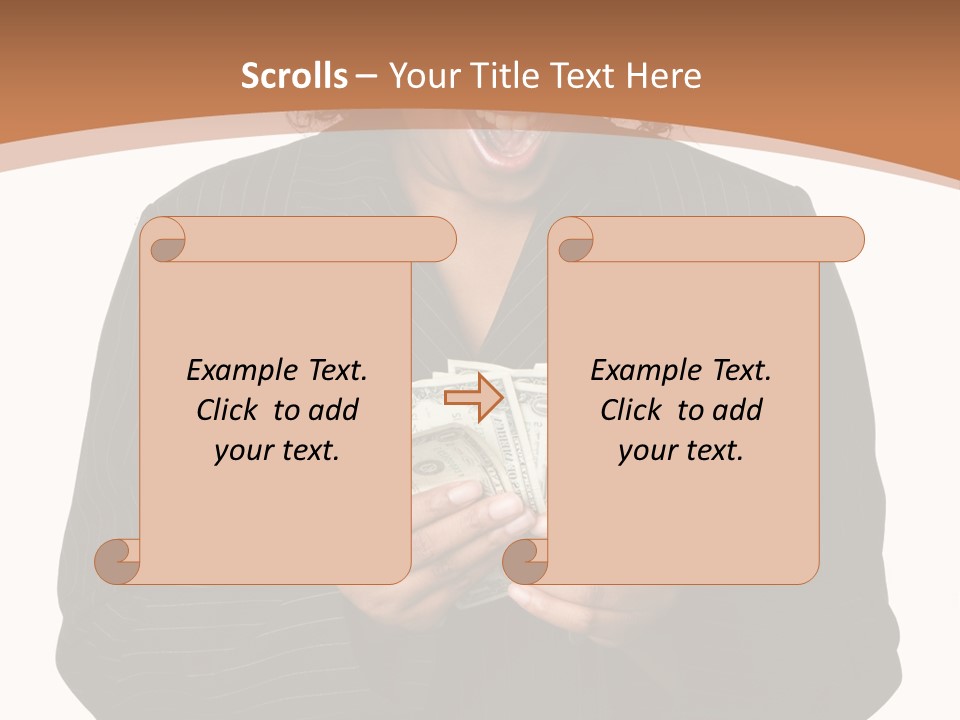 Surprised Pretty American PowerPoint Template