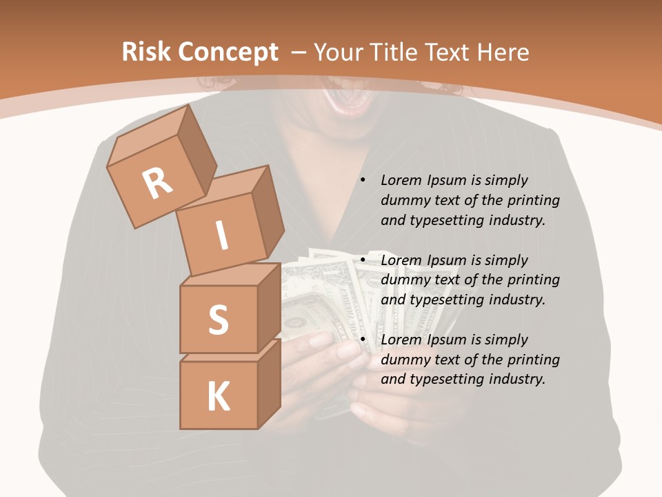 Surprised Pretty American PowerPoint Template