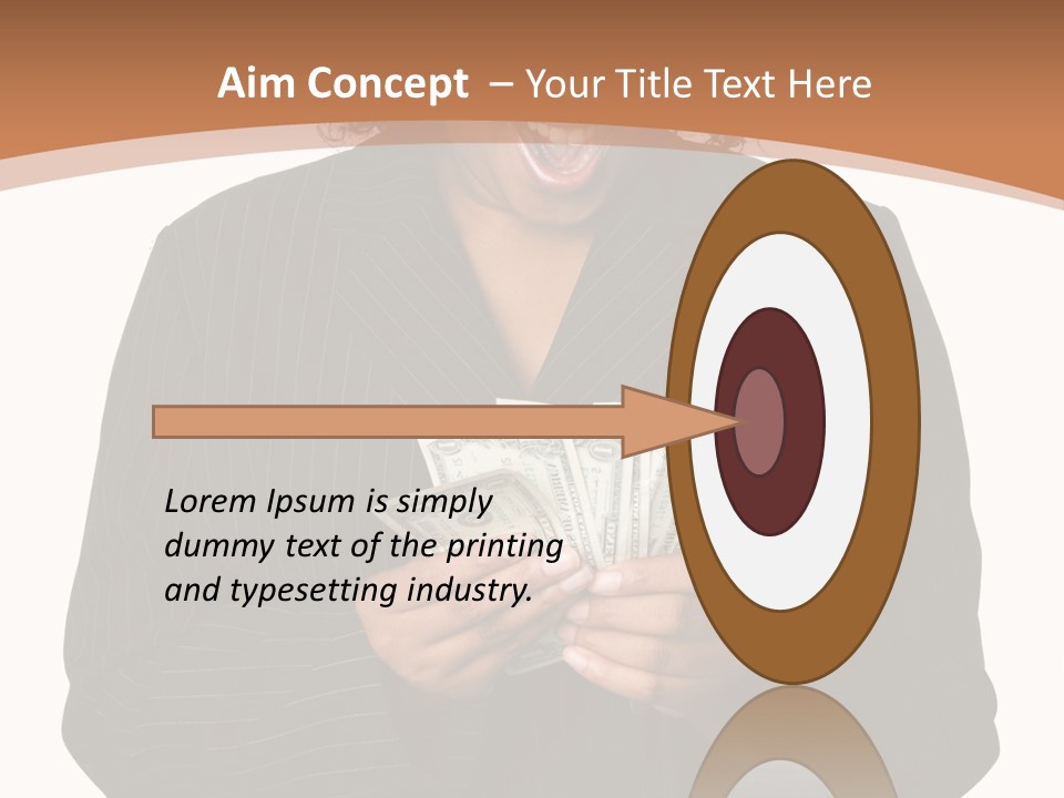 Surprised Pretty American PowerPoint Template