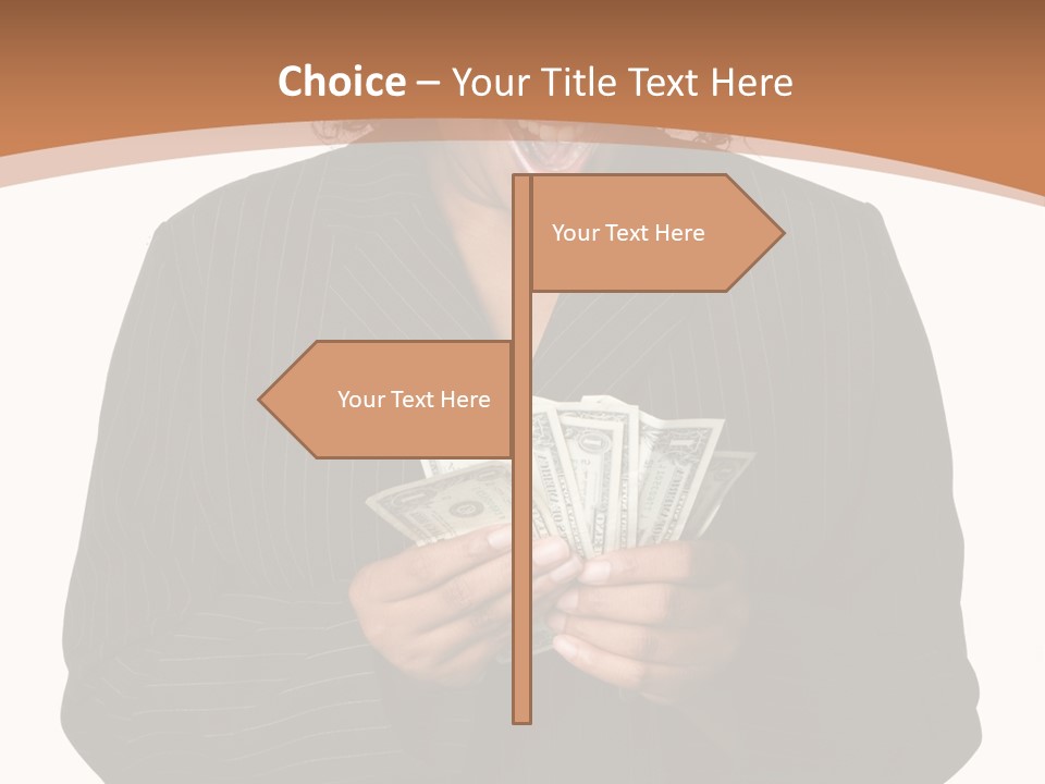 Surprised Pretty American PowerPoint Template