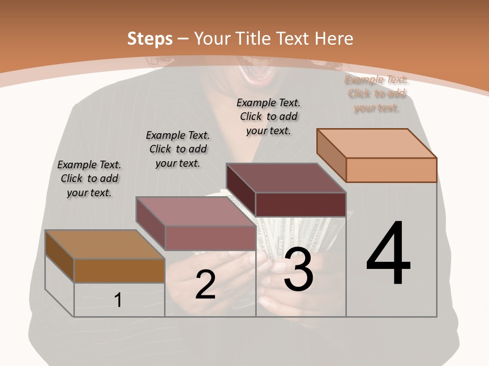 Surprised Pretty American PowerPoint Template