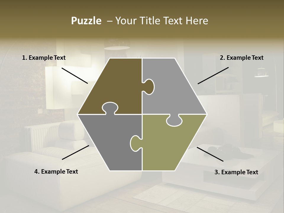 Objects Decorative Sittingroom PowerPoint Template