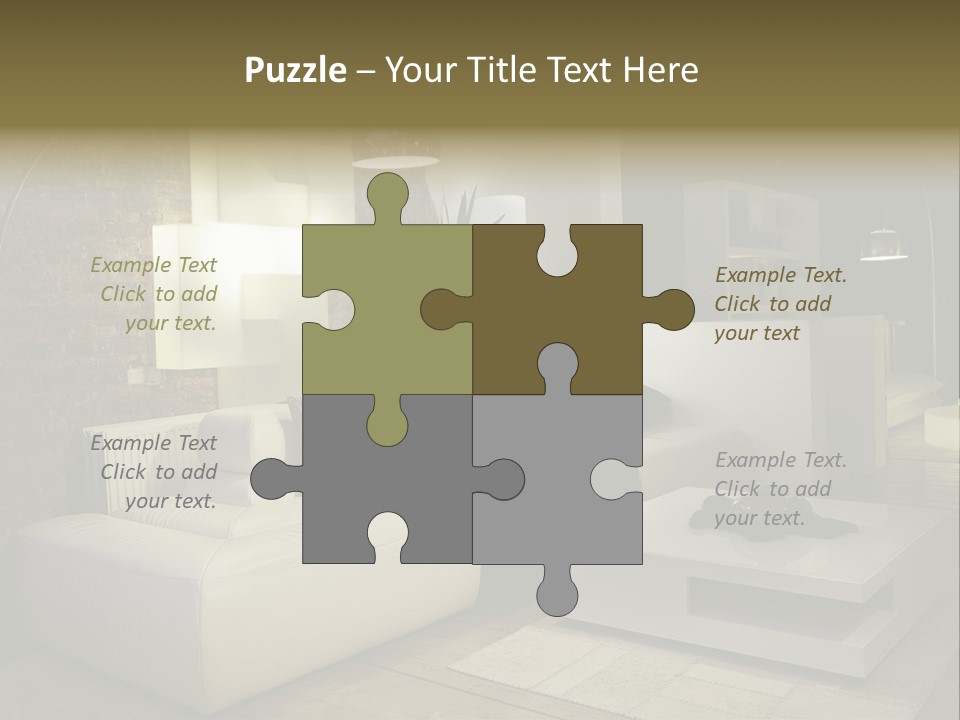 Objects Decorative Sittingroom PowerPoint Template