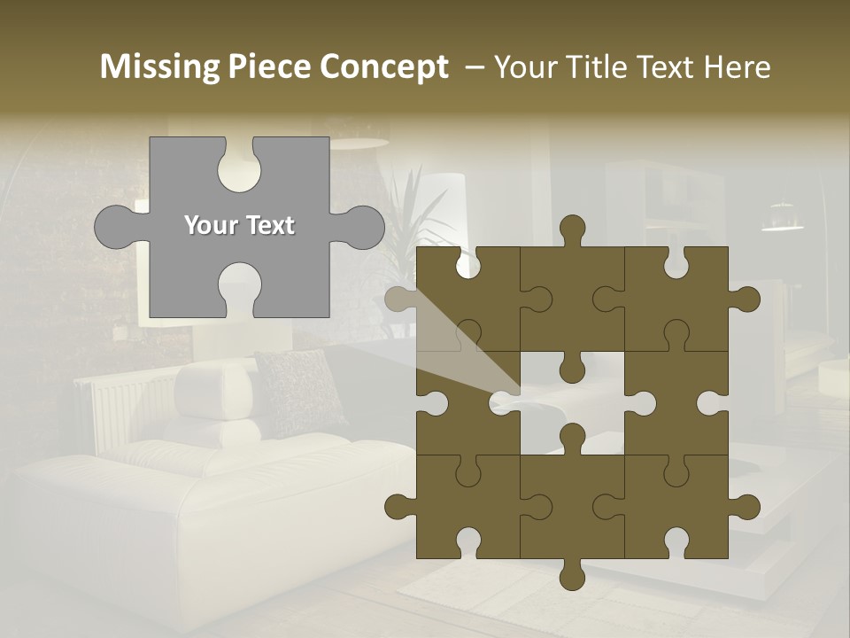 Objects Decorative Sittingroom PowerPoint Template