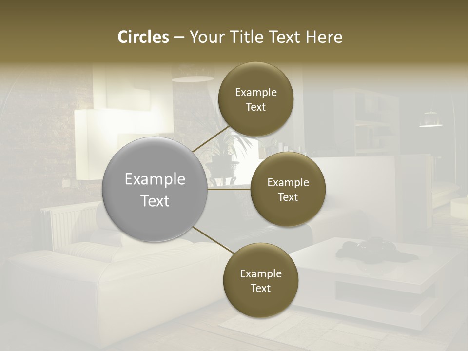 Objects Decorative Sittingroom PowerPoint Template