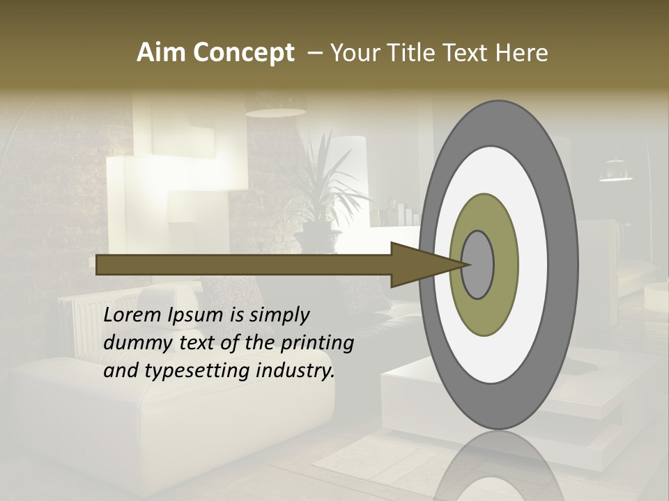 Objects Decorative Sittingroom PowerPoint Template