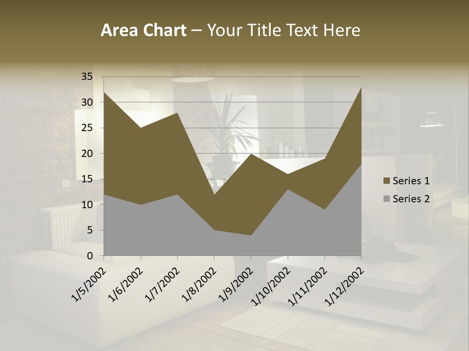 Objects Decorative Sittingroom PowerPoint Template
