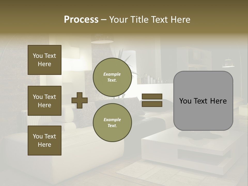Objects Decorative Sittingroom PowerPoint Template