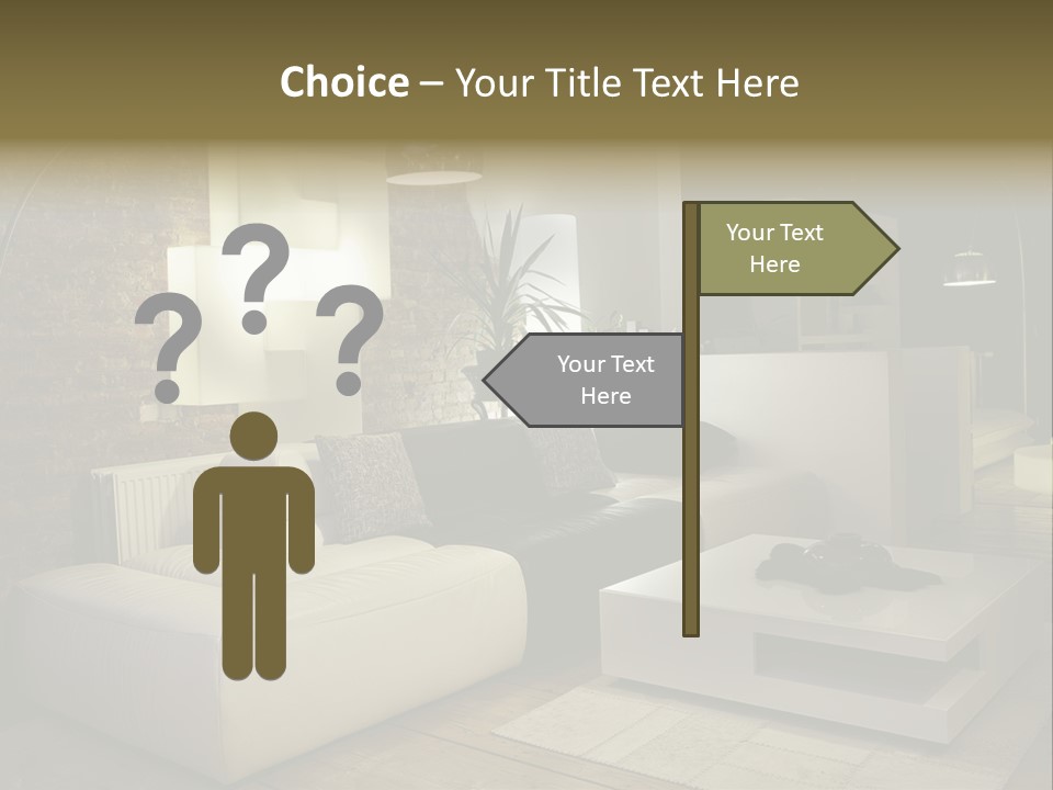 Objects Decorative Sittingroom PowerPoint Template