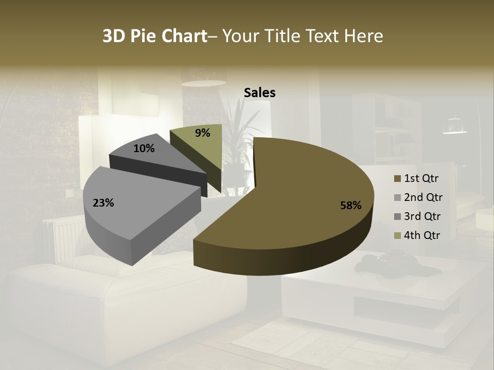 Objects Decorative Sittingroom PowerPoint Template