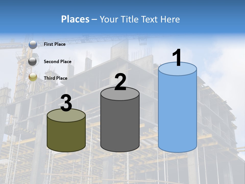 Cement Sky Industry PowerPoint Template