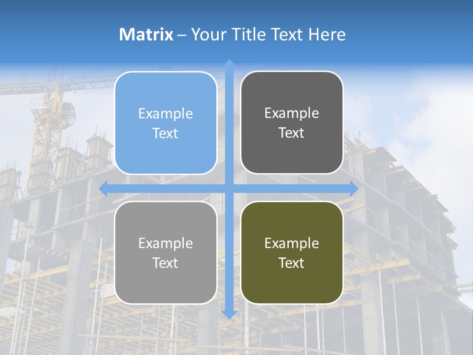 Cement Sky Industry PowerPoint Template