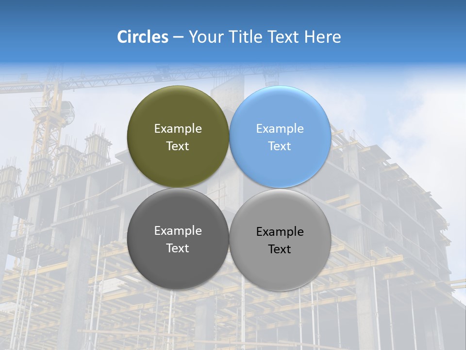 Cement Sky Industry PowerPoint Template