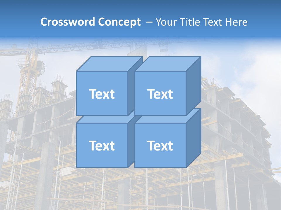 Cement Sky Industry PowerPoint Template