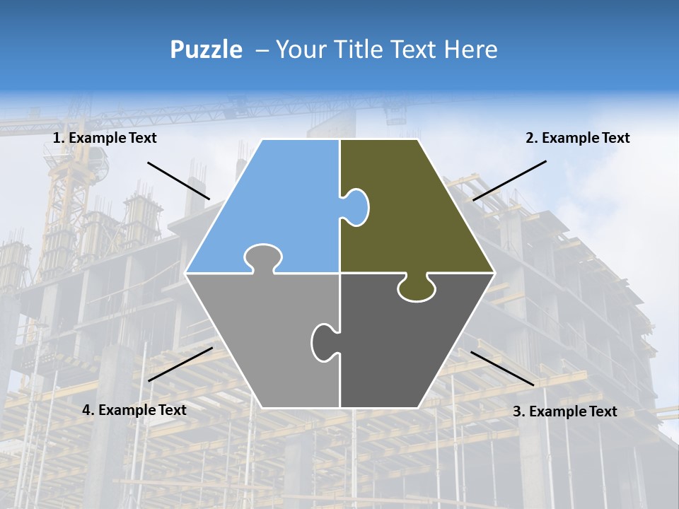 Cement Sky Industry PowerPoint Template