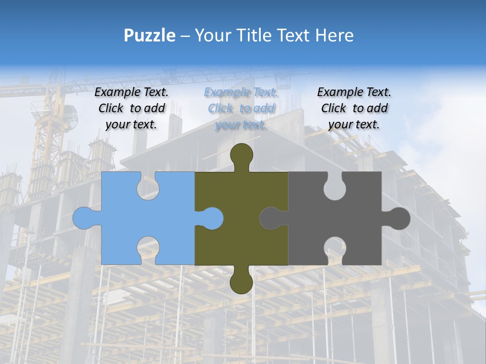 Cement Sky Industry PowerPoint Template